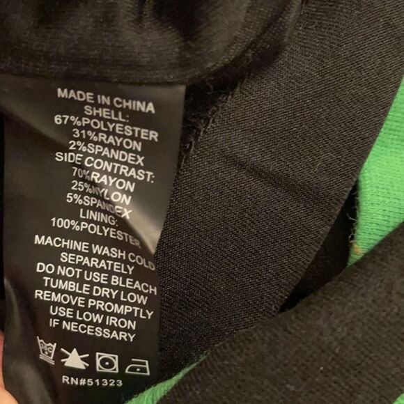 Vince Camuto Shift Dress Womens Size 6 Green Black Striped Sleeveless - Picture 11 of 12